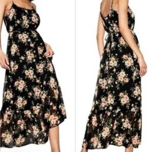 Old Navy Black Floral Maxi Dress